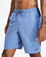 Nike Men's Contend Water-Repellent Colorblocked 9" Swim Trunks