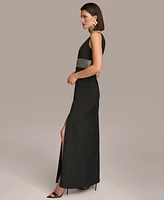Donna Karan Women's Embellished V-Neck Gown