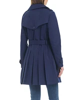 Kate Spade Women's Pleated Back Water-Resistant Trench Coat