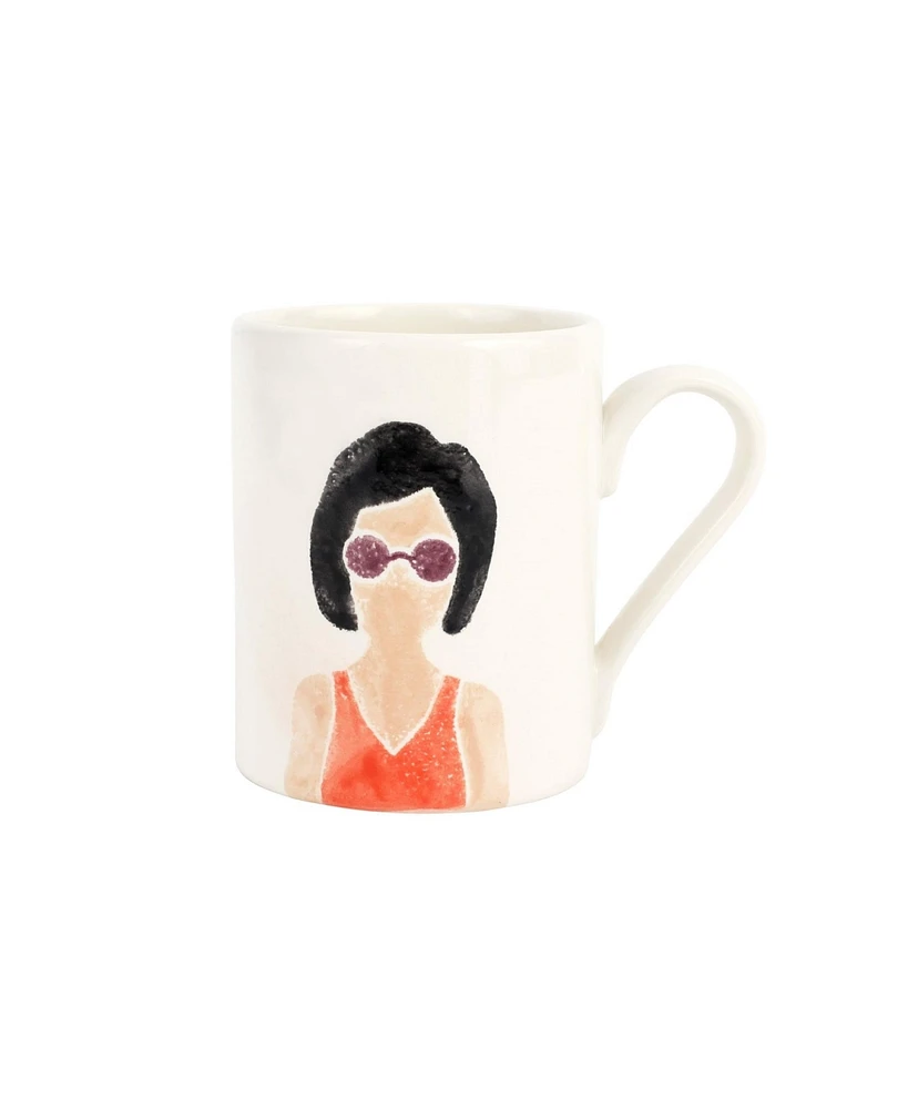 Vietri Riviera Goggles Mug