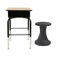 ECR4Kids Twist Wobble Stool, 18in Seat Height, Powder Blue