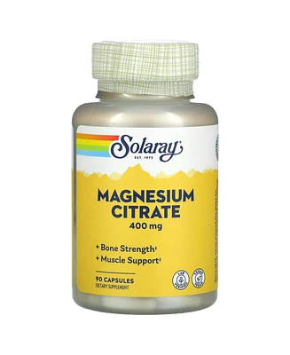 Solaray Magnesium Citrate 400 mg - 90 Capsules (133 mg per Capsule) - Assorted Pre