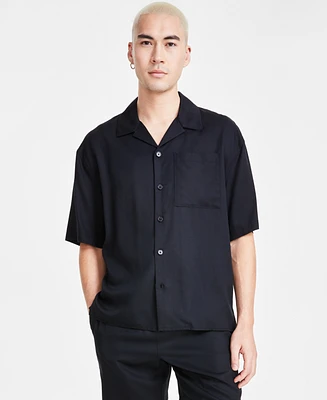 I.n.c. International Concepts Men's Erik Regular-Fit Button-Down Camp Shirt, Created for Macy's