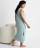 State of Day Women's Ribbed Modal Blend Tank Nightgown Xs-3X