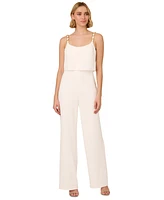 Adrianna Papell Women's Crepe Chain-Strap Jumpsuit