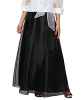 Alex Evenings Women's Organza Maxi Ball Skirt