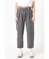 Women's Silver Straight Pants