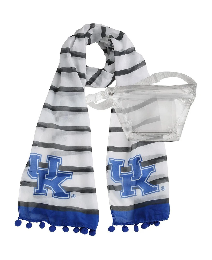 Women's Kentucky Wildcats Fanny Pack Scarf Set