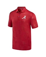 Men's Tommy Bahama Crimson Alabama Tide Sport Palm Coast Palmera IslandZone Polo Shirt