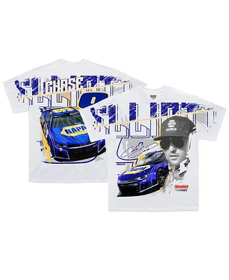 Men's Hendrick Motorsports Team Collection White Chase Elliott Total Print T-shirt