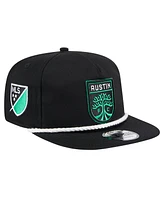 Men's New Era Black Austin Fc The Golfer Kickoff Collection Adjustable Hat