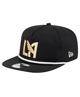 Men's New Era Black Lafc The Golfer Kickoff Collection Adjustable Hat