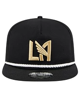 Men's New Era Black Lafc The Golfer Kickoff Collection Adjustable Hat