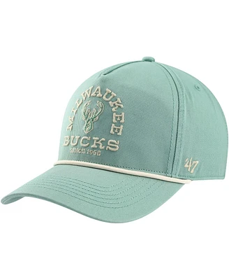 Men's '47 Brand Green Distressed Milwaukee Bucks Canyon Ranchero Hitch Adjustable Hat