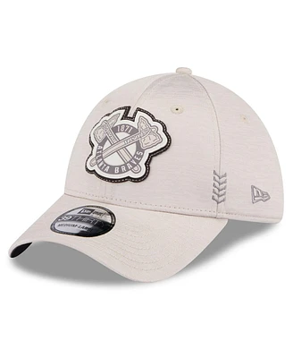 Men's New Era Atlanta Braves 2024 Clubhouse 39THIRTY Flex Fit Hat