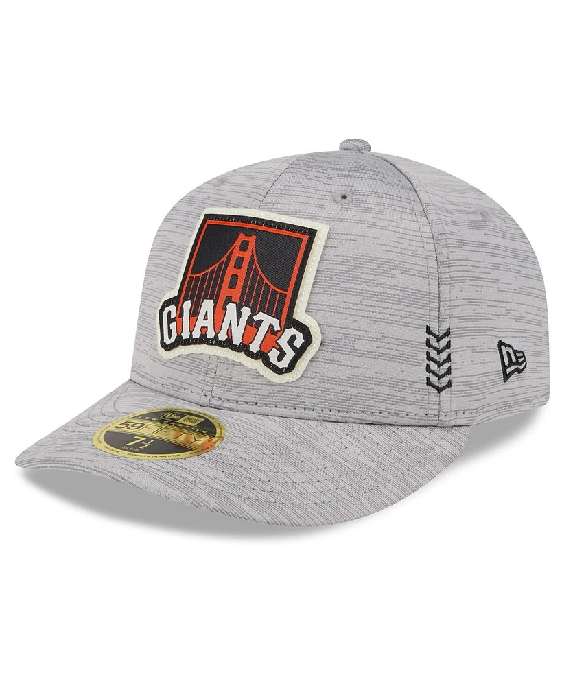 Men's New Era Gray San Francisco Giants 2024 Clubhouse Low Profile 59FIFTY Fitted Hat