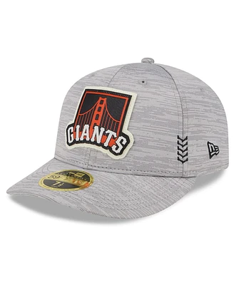 Men's New Era Gray San Francisco Giants 2024 Clubhouse Low Profile 59FIFTY Fitted Hat