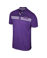 Men's Colosseum Purple Tcu Horned Frogs Langmore Polo Shirt