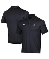 Men's Under Armour Black Coastal Carolina Chanticleers Trophy Polo Shirt