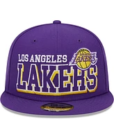 Men's New Era Purple Los Angeles Lakers Gameday 59FIFTY Snapback Hat