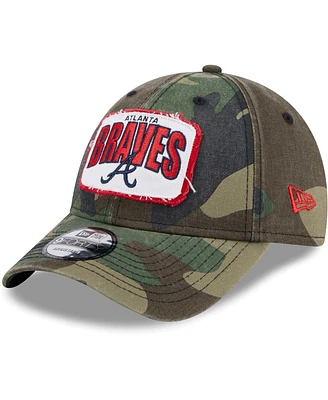 Men's New Era Camo Atlanta Braves Gameday 9FORTY Adjustable Hat