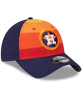 Youth Boys and Girls New Era Orange Houston Astros 2024 Batting Practice 9TWENTY Adjustable Hat