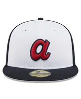 New Era Men's White Atlanta Braves 2024 Batting Practice 59FIFTY Fitted Hat