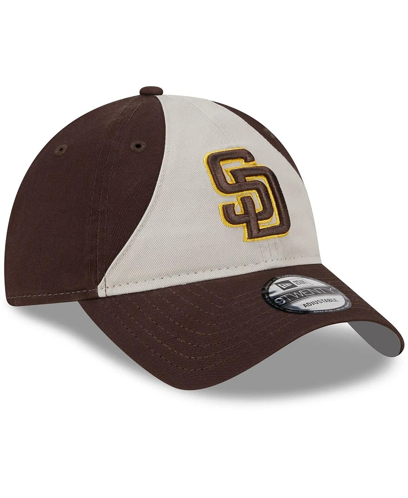 Youth Boys and Girls New Era Brown San Diego Padres 2024 Batting Practice 9TWENTY Adjustable Hat