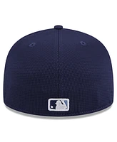 New Era Men's Navy Tampa Bay Rays 2024 Batting Practice 59FIFTY Fitted Hat