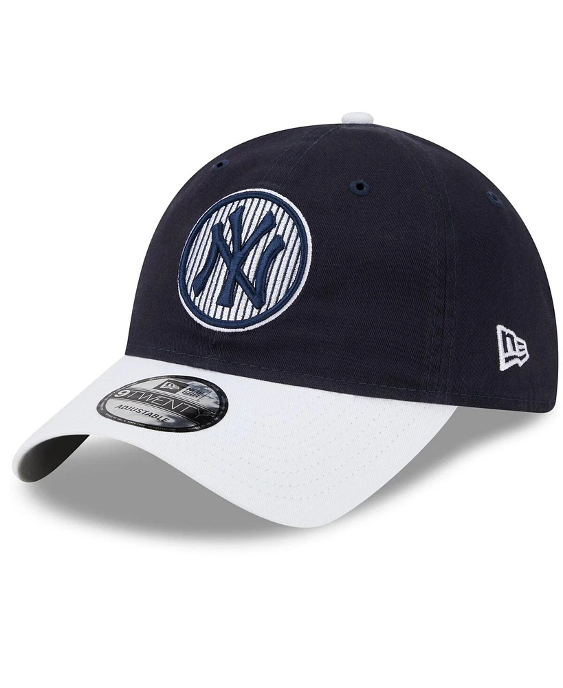 Men's New Era Navy New York Yankees 2024 Batting Practice 9TWENTY Adjustable Hat