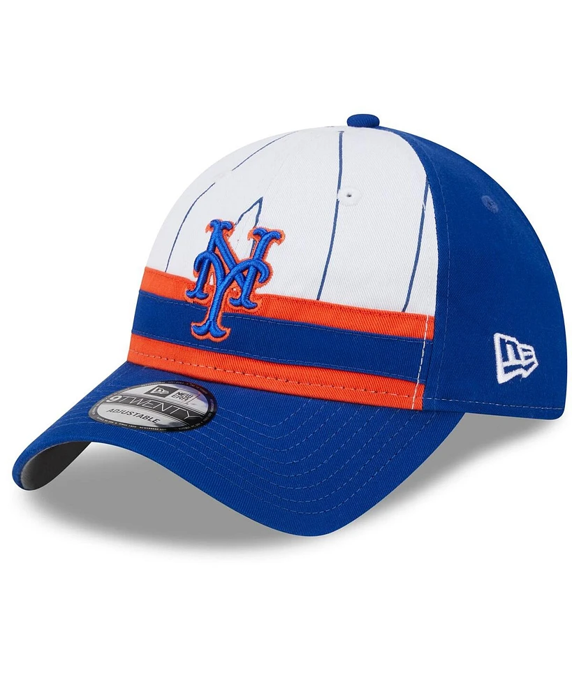 Men's New Era White New York Mets 2024 Batting Practice 9TWENTY Adjustable Hat