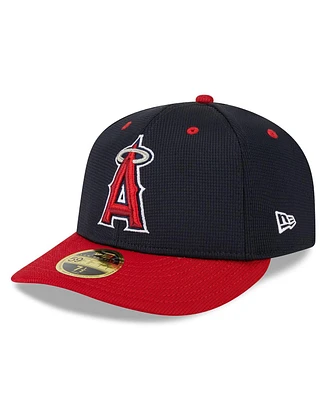 Men's New Era Navy Los Angeles Angels 2024 Batting Practice Low Profile 59FIFTY Fitted Hat