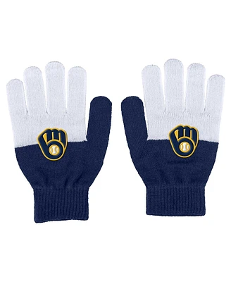 Women's Wear by Erin Andrews Milwaukee Brewers Color-Block Gloves