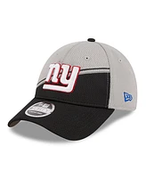 Men's New Era Gray, Black New York Giants 2023 Sideline 9FORTY Adjustable Hat