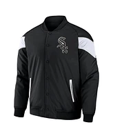 Men's Darius Rucker Collection By Fanatics Black Chicago White Sox Baseball Raglan Full-Snap Jacket