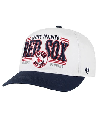 Men's '47 Brand White Boston Red Sox 2024 Spring Training Oceanside Hitch Adjustable Hat