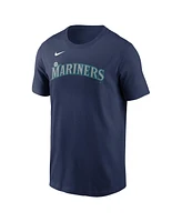 Men's Nike Navy Seattle Mariners Fuse Wordmark T-shirt
