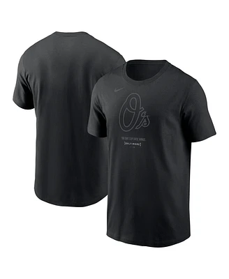 Men's Nike Black Baltimore Orioles City Connect Large Logo T-shirt