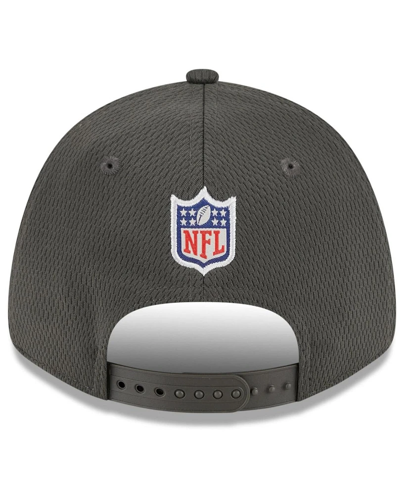 Youth Boys and Girls New Era Pewter Tampa Bay Buccaneers 2023 Nfl Training Camp 9FORTY Adjustable Hat