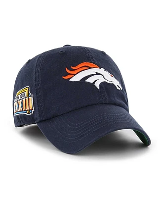 Men's '47 Brand Navy Denver Broncos Sure Shot Franchise Fitted Hat