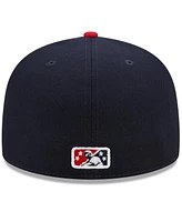 Men's New Era Navy, Red Memphis Redbirds Marvel x Minor League 59FIFTY Fitted Hat