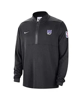 Men's Nike Black Sacramento Kings Authentic Performance Half-Zip Jacket