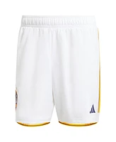 Men's adidas White La Galaxy 2024 Home Aeroready Authentic Shorts