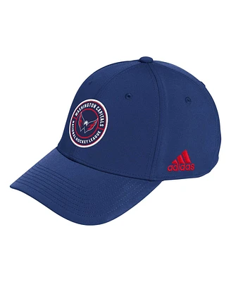 Men's adidas Navy Washington Capitals Circle Logo Flex Hat