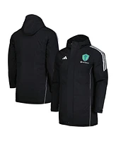 Men's adidas Black Seattle Sounders Fc Tiro 24 Full-Zip Hoodie Winter Parka