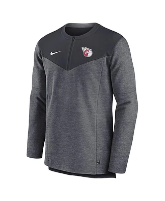 Men's Nike Navy Cleveland Guardians Authentic Collection Game Time Performance Half-Zip Top