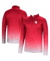 Men's Colosseum Red Houston Cougars Walter Quarter-Zip Windshirt