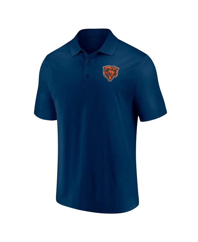 Men's Fanatics Navy Chicago Bears Component Polo Shirt