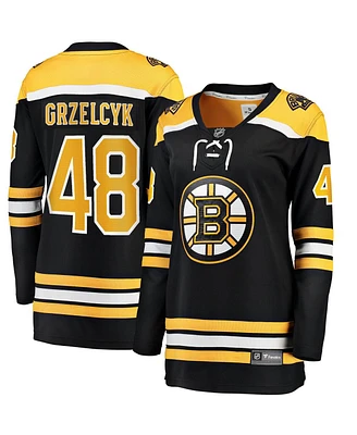 Women's Fanatics Matt Grzelcyk Black Boston Bruins Home Breakaway Player Jersey