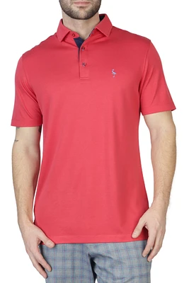 Tailorbyrd Men's Modal Polo Shirt with Contrast Trim